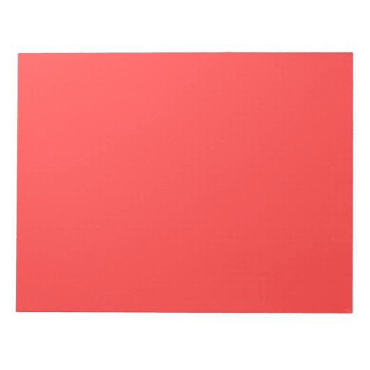 Daran angepasste, lebendige Korallenfarben Notizblock (Vorderseite)