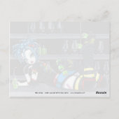 "Darby" Gothic Roller Derby Skate Girl Postcard Postkarte (Rückseite)