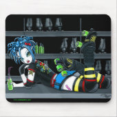 "Darby" Rollen-Derby-Skate-Mädchen Mousepad (Vorne)