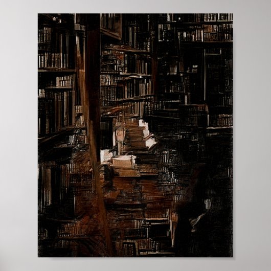 Darc Academia Library Poster (Vorne)