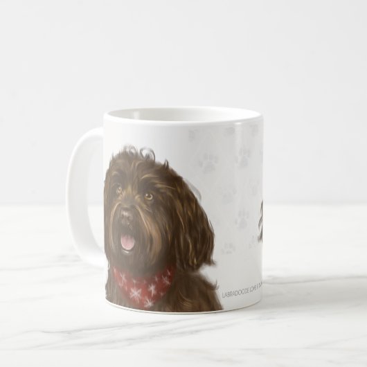 Darcey Austalian Labradoodle © Labradoodle Liebe Kaffeetasse (Vorderseite Links)