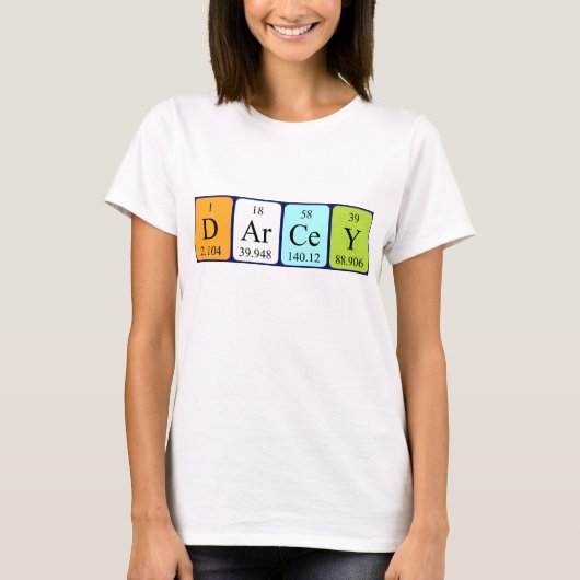 Darcey Periodenname Shirt (Vorderseite)