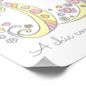 Darcie Buchstabe D Name bedeutet Girls Art Poster (Ecke)