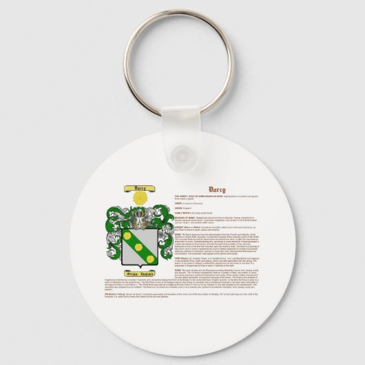 Darcy (Bedeutung) Schlüsselanhänger (Vorderseite)