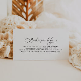 DARCY Boho Schwarz-weiß Baby Showbücher für Baby Begleitkarte