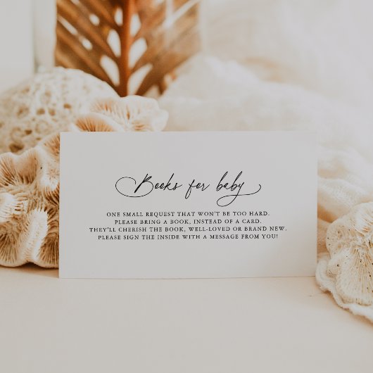 DARCY Boho Schwarz-weiß Baby Showbücher für Baby Begleitkarte