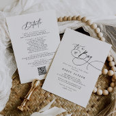 DARCY Classic Schwarz-weiß Es ist eine Baby-Dusche Einladung