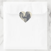 Darcy & Elizabeth Szene Herz-Aufkleber (Tasche)