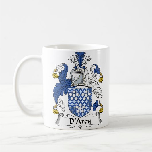 D'Arcy-Familienwappen Kaffeetasse (Links)