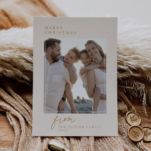 DARCY Gold Einzigartiges Vintages Foto Feiertagskarte