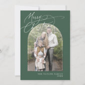 DARCY Green Arch Family Classic Foto Weihnachten (Vorderseite)