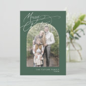DARCY Green Arch Family Classic Foto Weihnachten (Stehend Vorderseite)