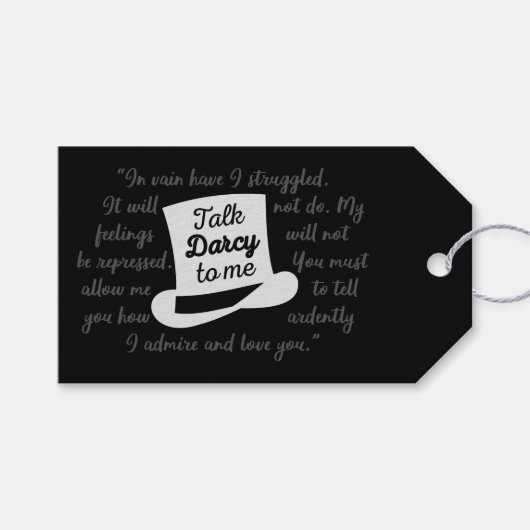 Darcy II Geschenkanhänger (Vorderseite (Horizontal))