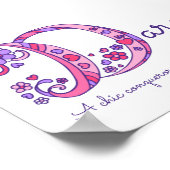 Darcy Initial D Doodle Art Name Poster (Ecke)