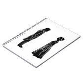 Darcy & Lizzy silhouette Notizblock (Linke Seite)