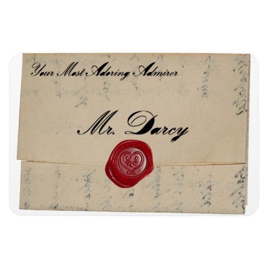 Darcy Regency Liebe Letter Magnet (Horizontal)