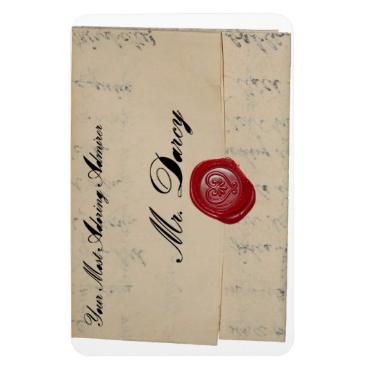 Darcy Regency Liebe Letter Magnet (Vertikal)