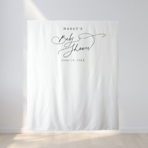 DARCY Schwarz-weiß Foto Prop Baby Dusche Hintergru Wandteppich