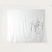 DARCY Schwarz-weiß Foto Prop Baby Dusche Hintergru Wandteppich (Vorderseite (Horizontal))