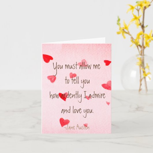 Darcy Valentine Karte (Gelbe Blume)