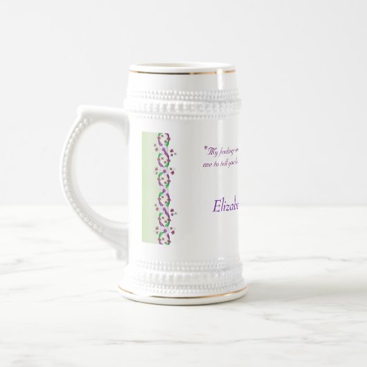 Darcy Wedding Stein Bierglas (Links)