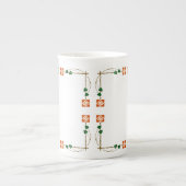 Dard Jäger-inspirierte Rose Porzellantasse (Vorderseite)