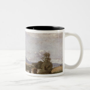 Dardagny, Morgen, c.1853 (Öl auf Leinwand) Zweifarbige Tasse