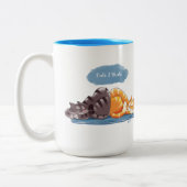 DARE 2 SHARE CATS von Jeff Willis Art Zweifarbige Tasse (Links)