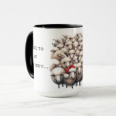 Dare be different Sheep Weihnachtskaffee Tasse (Vorderseite Links)