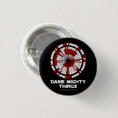 Dare Mighty Things Beharrlichkeit Mars Rover Landi Button (Vorne & Hinten)