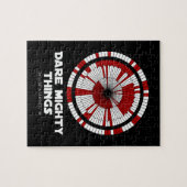 Dare Mighty Things Beharrlichkeit Mars Rover Landi Puzzle (Horizontal)