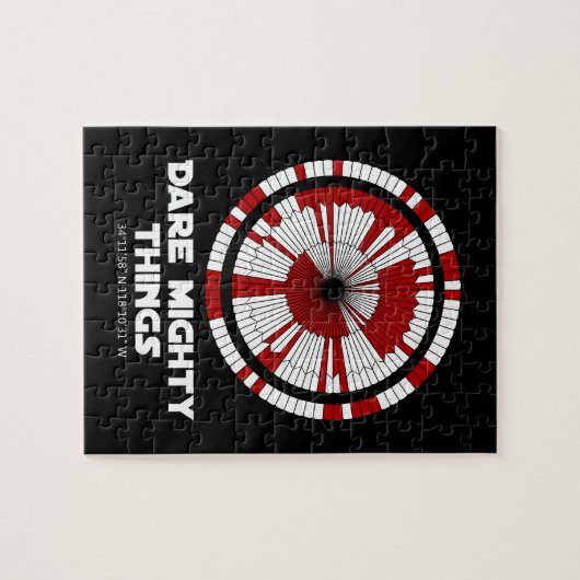 Dare Mighty Things Beharrlichkeit Mars Rover Landi Puzzle (Horizontal)