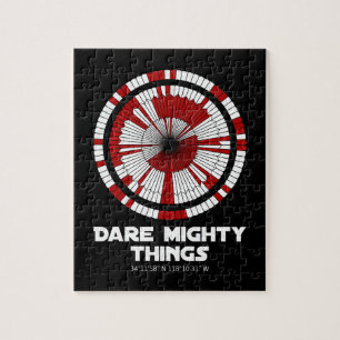 Dare Mighty Things Beharrlichkeit Mars Rover Landi Puzzle