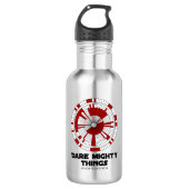 Dare Mighty Things Perseverance Mars Rover Landing Edelstahlflasche (Vorderseite)