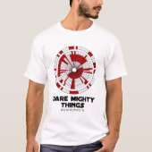 Dare Mighty Things Perseverance Mars Rover Landing T-Shirt (Vorderseite)