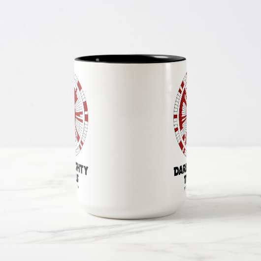 Dare Mighty Things Perseverance Mars Rover Landing Zweifarbige Tasse (Mittel)