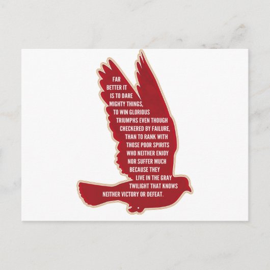 Dare Mighty Things Postkarte (Vorderseite)