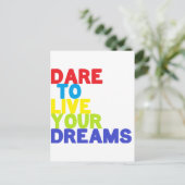 Dare quote postkarte (Stehend Vorderseite)