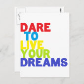 Dare quote postkarte (Vorne/Hinten)