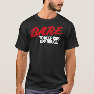 Dare-Shirt - D.A.R.E. (Dare) Vintage 90er Logo T-Shirt