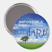 Dare the Impossible Magnet (Vorderseite/Rückseite)
