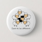 Dare to be Different Black Sheep Button (Vorderseite)