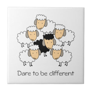 Dare to be Different Black Sheep Fliese
