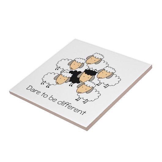 Dare to be Different Black Sheep Fliese (Seite)