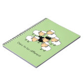 Dare to be Different Black Sheep Notizblock (Linke Seite)