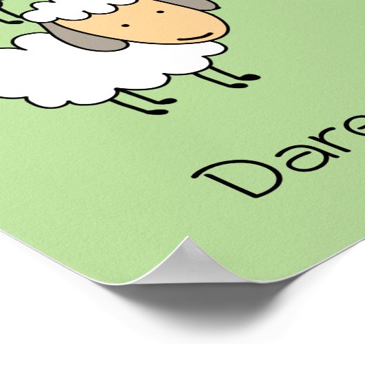 Dare to be Different Black Sheep Poster (Ecke)