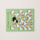 Dare to be Different Black Sheep Puzzle (Horizontal)