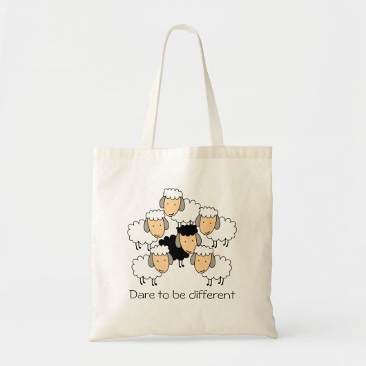 Dare to be Different Black Sheep Tragetasche (Vorne)