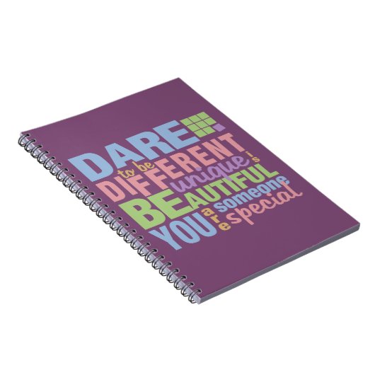 Dare to be Different custom notebook Notizblock (Rechte Seite)