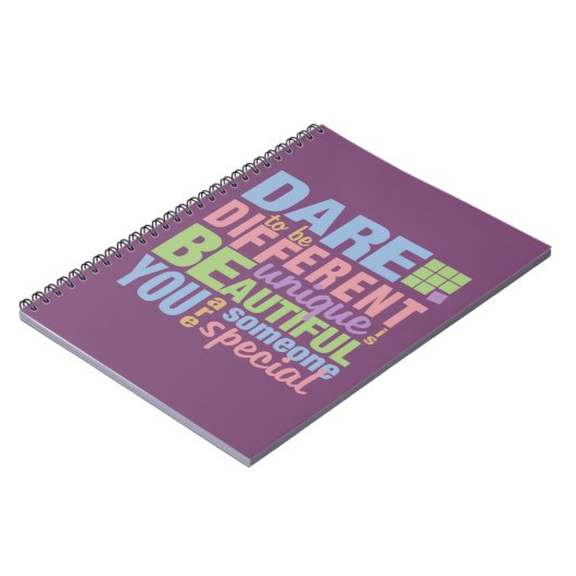 Dare to be Different custom notebook Notizblock (Linke Seite)